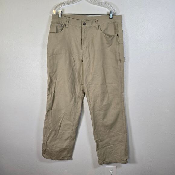Patagonia M's Builder's Pants Men's 36 Retro Khaki Carpenter Work Wear Utility - Picture 11 of 11